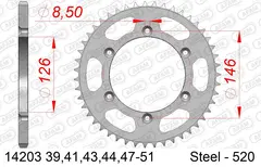 AFAM Bakdrev, St&#229;l 520 - Kawa/Suzuki KLX/DR/DR-Z/RM/RM-X/RM-Z/TS