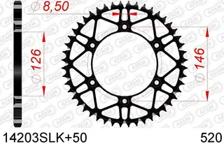 AFAM Bakdrev #520 SLK+ - Kawa/Suzuki RMX450 10-17, RMZ250 13->, RMZ450 08->