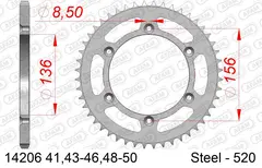 AFAM Bakdrev, St&#229;l 520 - Beta/GG/HQ+ Beta/Gas Gas/HQ/Sherco/Suzuki+