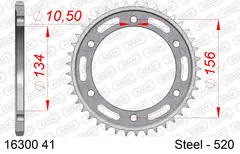 AFAM Bakdrev, St&#229;l #520 - Kawasaki KR250 KR 250 89-91