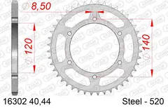AFAM Bakdrev, St&#229;l #520 - Kawasaki KL 250 80-85, KLR 250 85-05