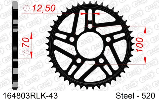 AFAM Bakdrev Racing "RLK" - Stål, #520 