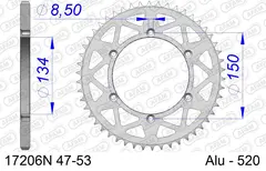 AFAM Bakdrev, Aluminium #520 - Kawasaki KDX/KLX/KX, RM-Z250