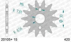 AFAM Framdrev #420 SC - Honda CR/CRF/XR CR80/85,CRF50/70,XR50/70
