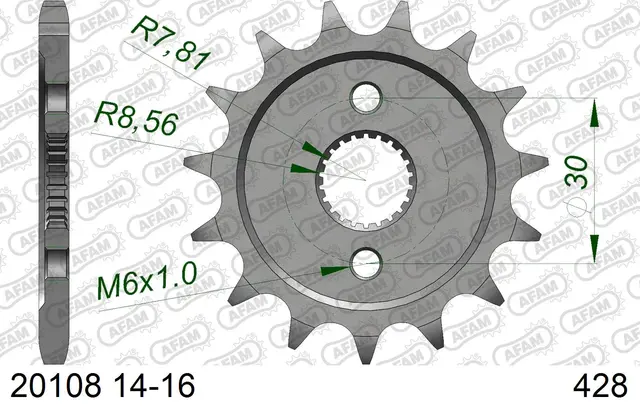 AFAM Framdrev #428 - Honda CR 85 CR85R 03-05, CR85RB 03-04 