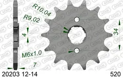 AFAM Framdrev #520 - Honda MTX/NSR
