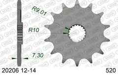 AFAM Framdrev #520 - Honda CR 125 ++