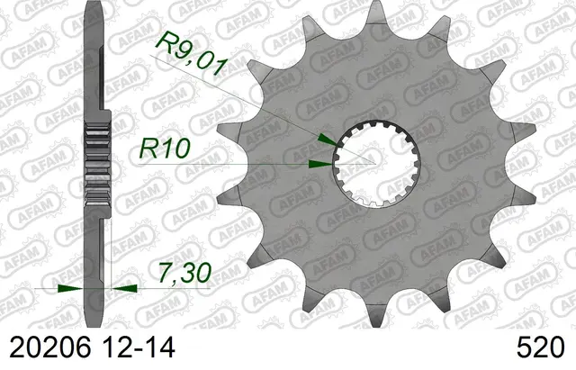 AFAM Framdrev #520 - Honda CR 125 ++ 