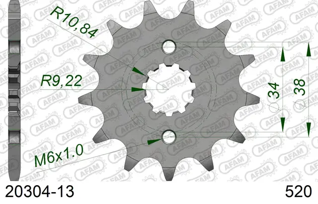 AFAM Framdrev 520 13T 