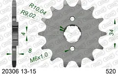 AFAM Framdrev #520 - Honda XL 350 R (1984 - 1987)