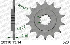 AFAM Framdrev #520 - Honda CR 250/500