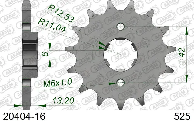 AFAM Framdrev 525 16T 