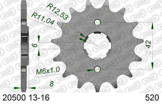 AFAM Framdrev #520 - Honda CB/CL/XL/XR 