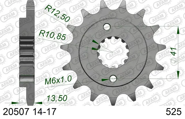 AFAM Framdrev #525 - Honda NT/VT/XL/XRV 