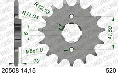 AFAM Framdrev #520 - Honda NX 500/650