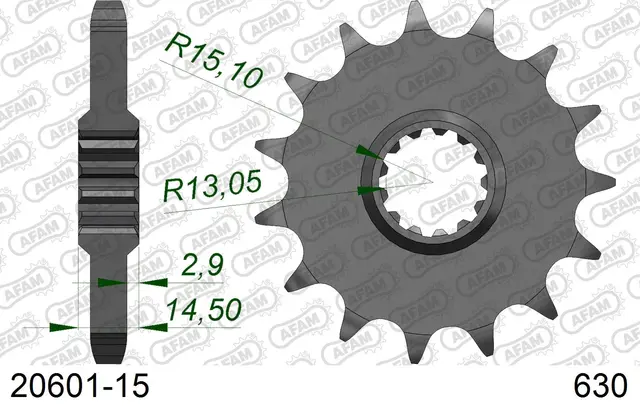 AFAM Framdrev 630 15T 