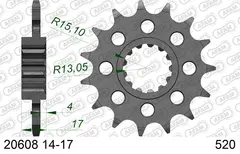 AFAM Framdrev #520 - Honda CB/CBR/VTR