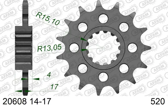 AFAM Framdrev #520 - Honda CB/CBR/VTR 