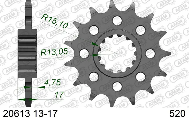 AFAM Framdrev #520 - Honda CB/CBR 