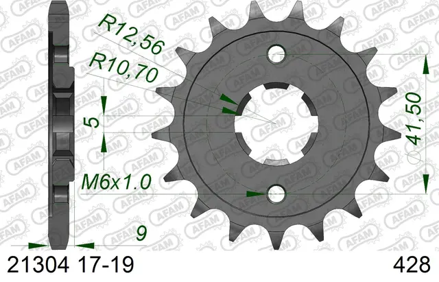 AFAM Framdrev #428 - Yamaha XT 350 XT 350 (1985 - 1998) 