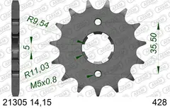 AFAM Framdrev #428 - Yamaha TW 125/200