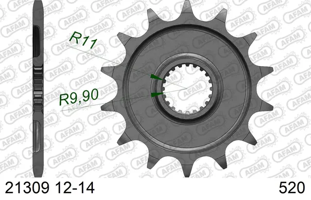AFAM Framdrev #520 - Gas Gas/Yamaha EC250/300F,WR250F/R/X,YZ125/250F 