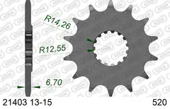 AFAM Framdrev #520 - Yamaha YFZ 450 R YFZ 450 R (2009 - 2020)