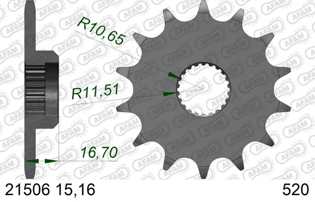 AFAM Framdrev #520 - Yamaha XJ 600 