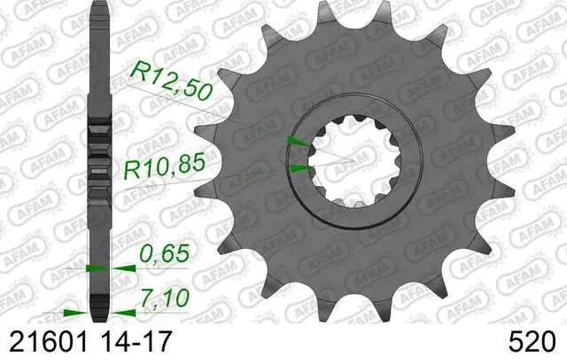 AFAM Framdrev #520 - Kawasaki/Yamaha 
