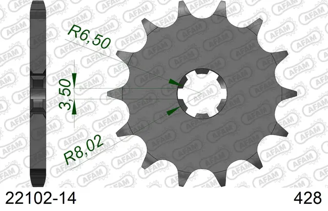 AFAM Framdrev 428 14T 