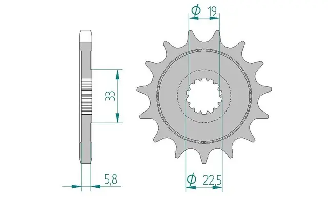 AFAM Framdrev 530 14T 
