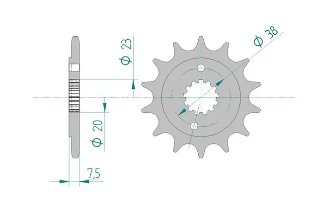 Countershaft Sprocket 520 