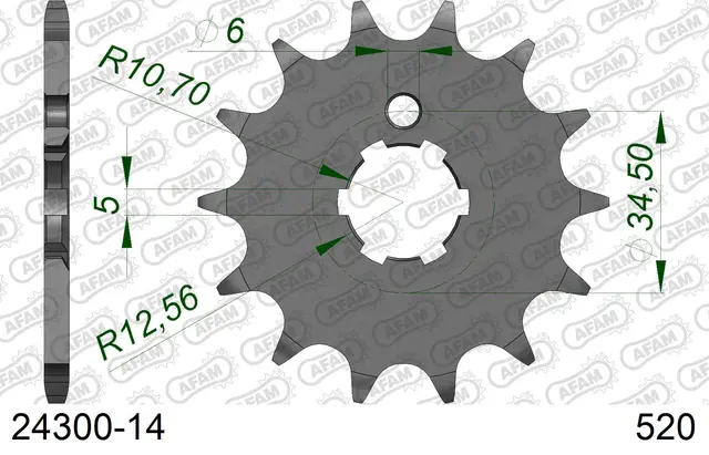 AFAM Framdrev 520 14T 