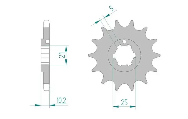 AFAM Framdrev 525 15T 