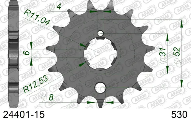 AFAM Framdrev 530 15T 