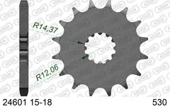 AFAM Framdrev #530 - Kawasaki GPZ/ZR/ZZR