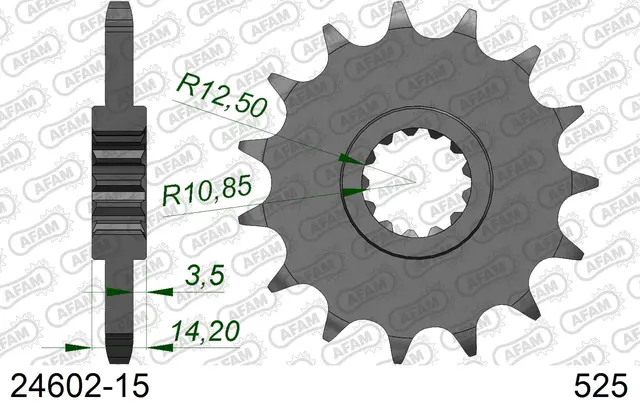 AFAM Framdrev 525 15T 