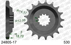 AFAM Framdrev 530 17T