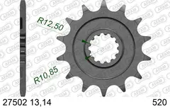 AFAM Framdrev #520 - Kawasaki KLX/KX KLX 450R 07-&gt;, KX 450F 06-&gt;