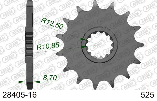 AFAM Framdrev 525 17T 