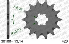 AFAM Framdrev #420 SC - Kawa/Suz/Yamaha KX60/65/80/85/100,RM60/65/100,DT,LB,LC+