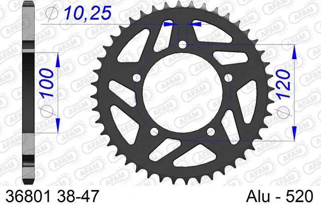AFAM Bakdrev, Alu #520 - Aprilia RS125-660, RSV 660-1000 
