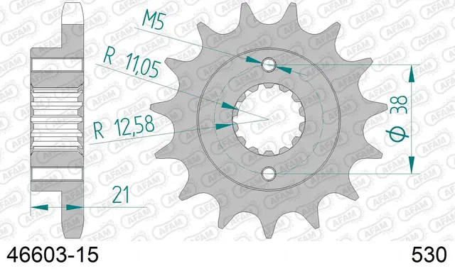 AFAM Framdrev 530 15T 
