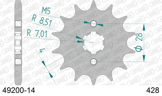 AFAM Framdrev #428, 14T 