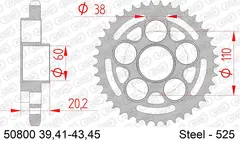 AFAM Bakdrev, St&#229;l #525 - Ducati