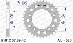 AFAM Bakdrev, Aluminium #525 - Ducati 749 Dark/R/S
