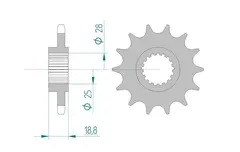 AFAM Framdrev 525