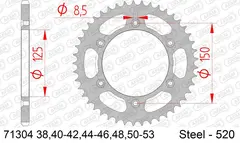 AFAM Bakdrev St&#229;l 520 - GG/HQ/KTM, 51T EC/EX/FC/FE/FX/TC/TE/TX/EXC/-F/SX/-F/XC+