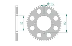 AFAM Bakdrev, ALu #428 - Husqvarna/KTM TC85,SX105/85BW/85SW