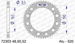 AFAM Bakdrev, Aluminium #520 - KTM GS125/250/300/350/420,MX240/250/350/495+